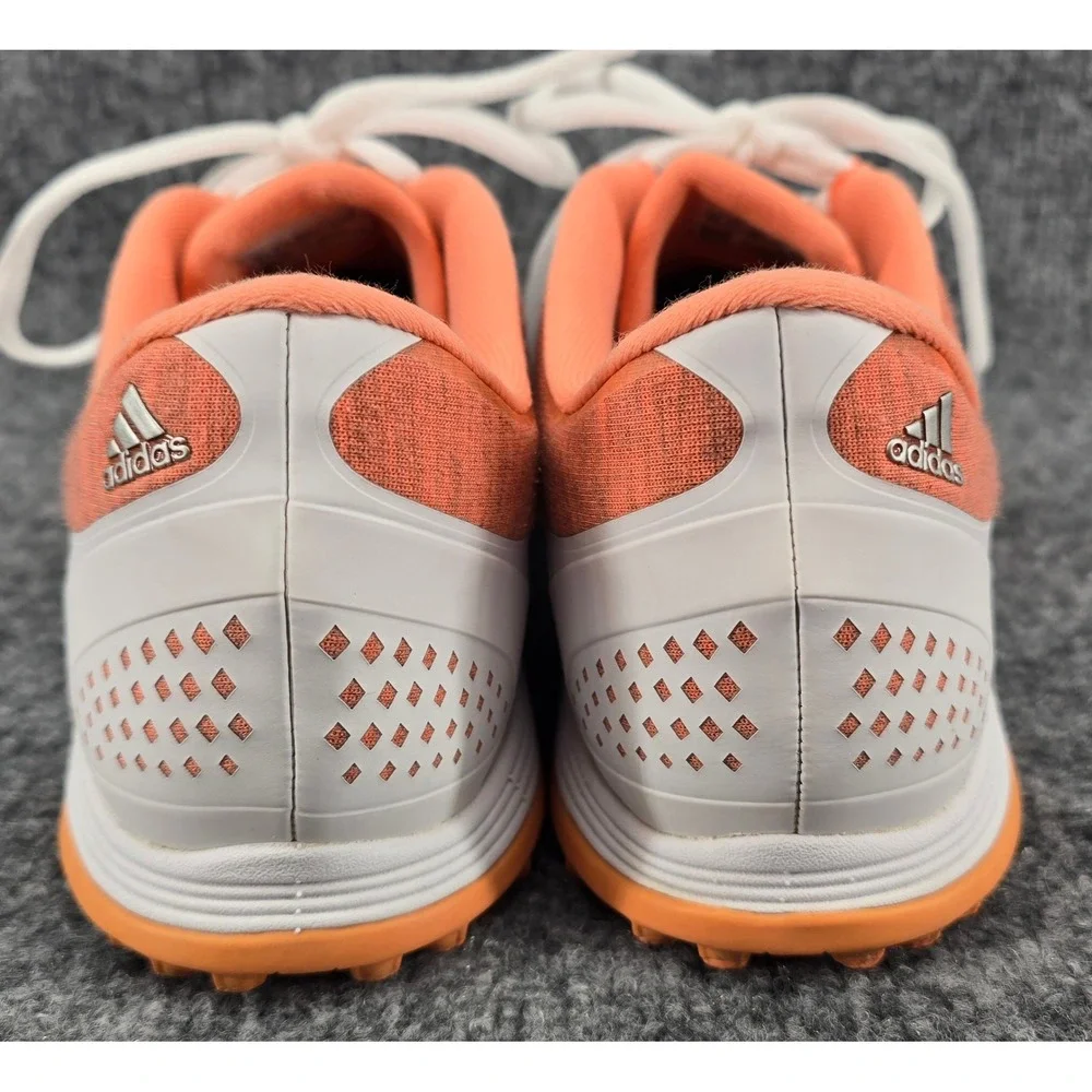 Adidas Adipure Sport Golf Shoes Women's‎ 10 White Orange Spikeless Resort DA9133